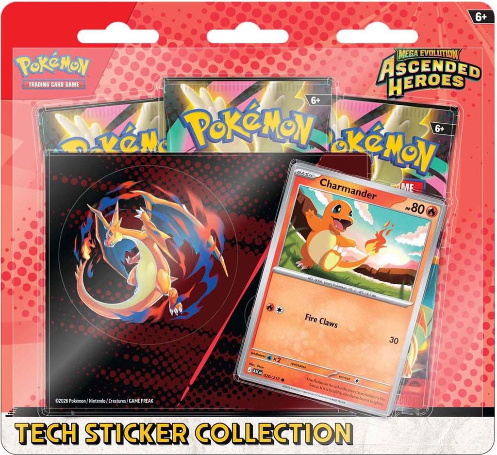 Pokemon Ascended Heroes: Charmander Tech Sticker Collection Zdjęcie produktu 