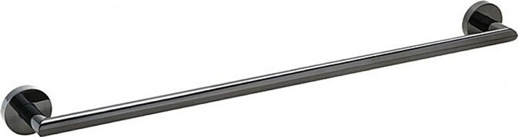 BEMATIT Handtuchhalter Messing Metallic Grau poliert 655x55x65 mm für Bad & Küche >> zum Bohren oder Kleben