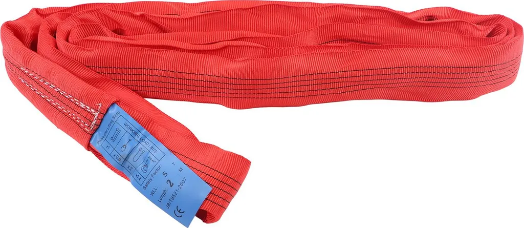 Sangle levage 5T pour chantier et grue, polyester 2m usage intensif - 8