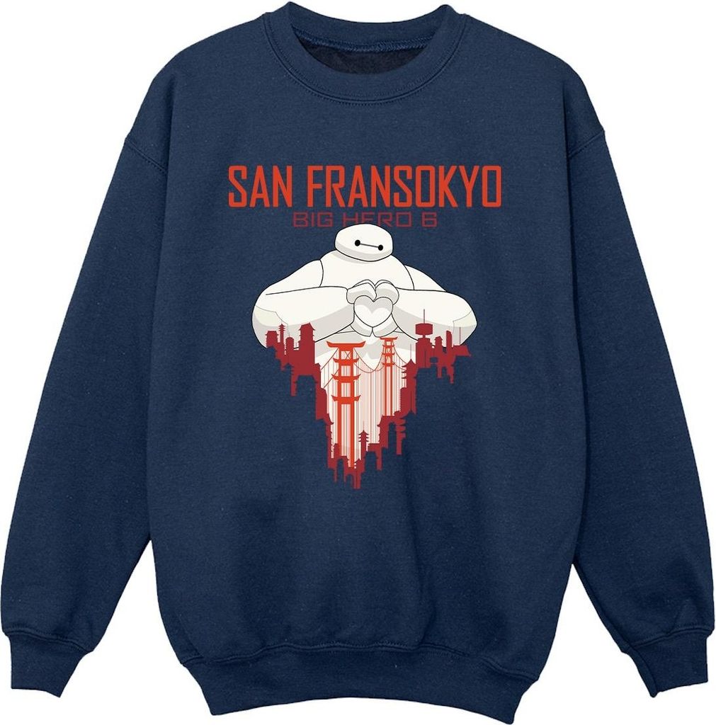 Disney - "Big Hero 6 San Fransokyo" Sweatshirt für Jungen BI10795 (104) (Marineblau)