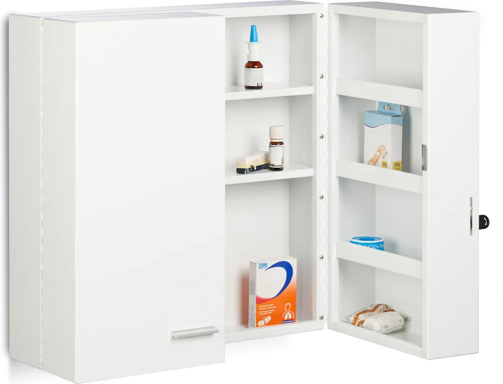 Rangement pharmacie XXL Premium pour famille : armoire sécurisée