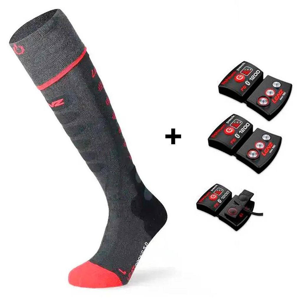 Lenz Set Of Heat 5.1+rcb 1200 Lange Socken Grau EU 39-41 Grau EU 39-41