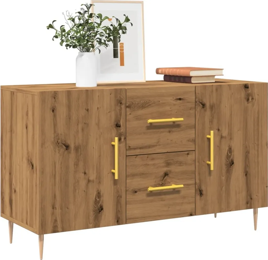 Mobile Credenza Moderno Rovere 100x36x60 cm - Vetrina Design 2025