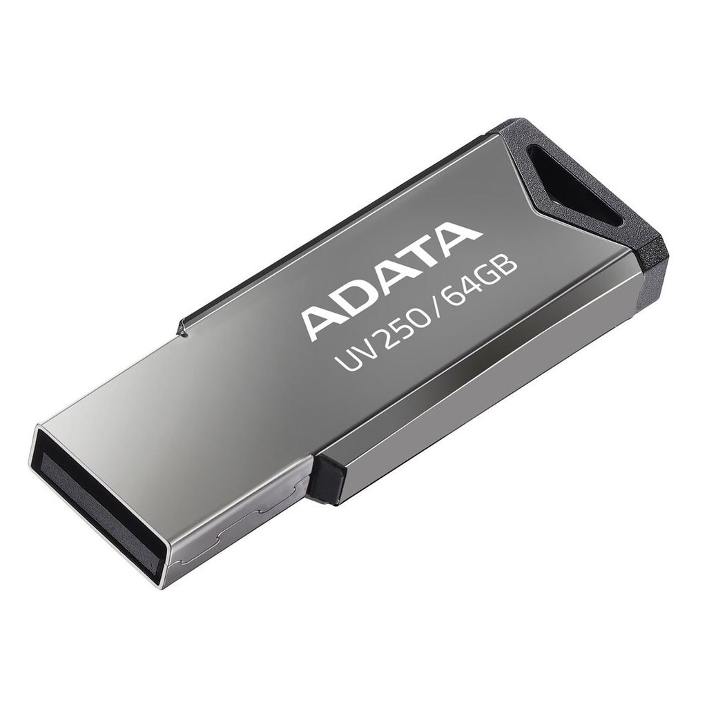 ADATA UV250, 64 GB, 5,6 g, Srebrny Zdjęcie produktu 