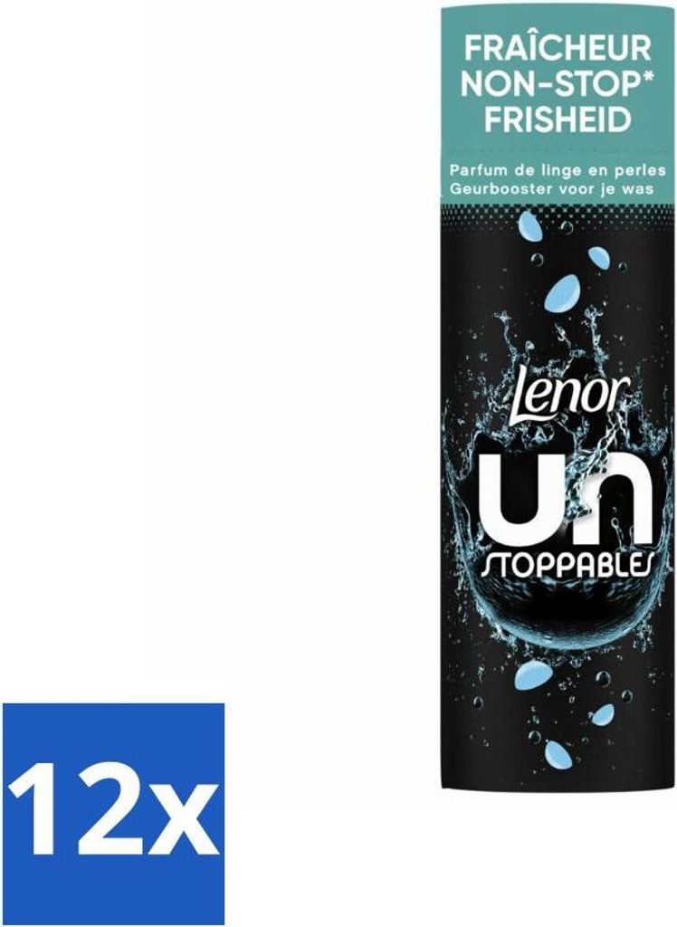 Lenor Unstoppables – Duftverstärker – Fresh – Non-Stop-Frische – 19 Wäschen - Vorteilspack - 12 Stücke