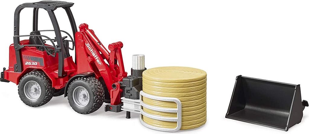 Bruder 02192 - Nakladač Schäffer 2034 s drapákom na balíky Obrázok produktu 8