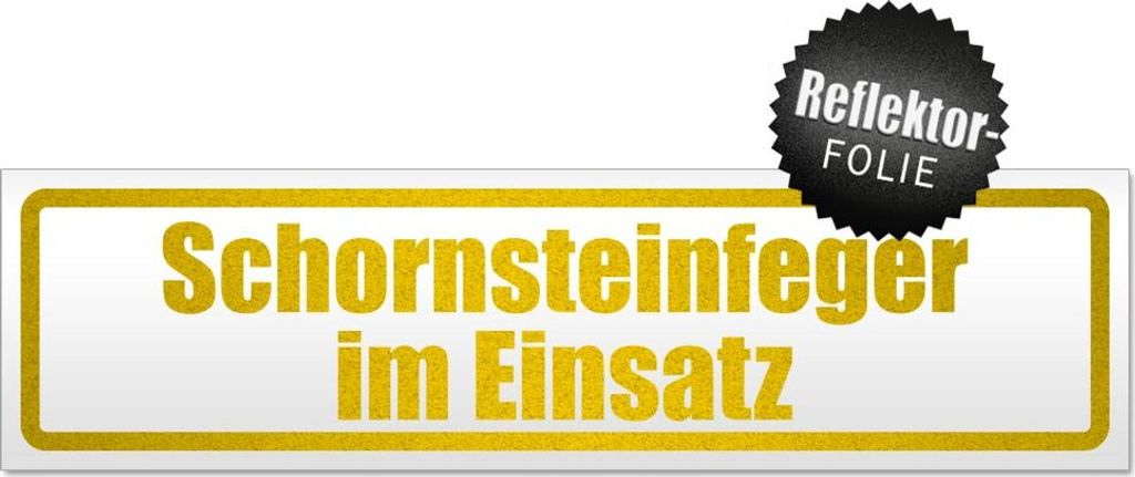 Schornsteinfeger im Einsatz Magnetschild Schild magnetisch