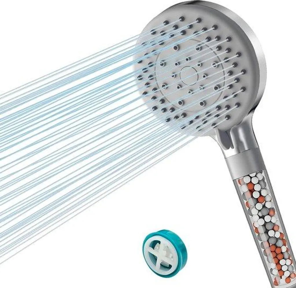 Pomme de douche économe 15 GPM avec filtre 3 couches et 5 réglages jet