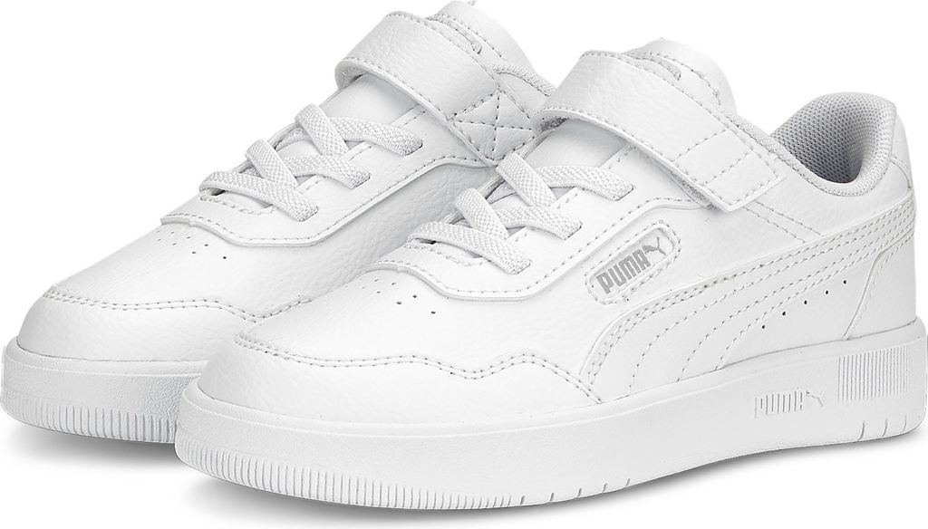 Puma Court Ultra AC PS White-White-Silver Größe EU 31