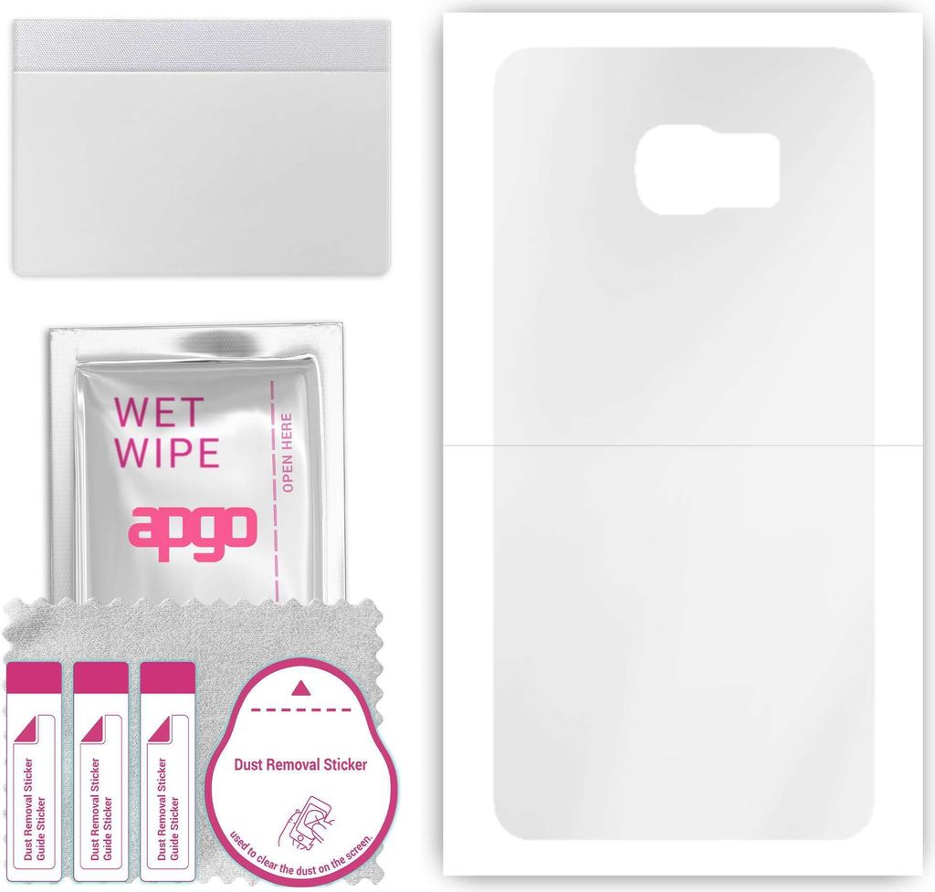 apgo Rückseite Schutzfolie, klar, kompatibel mit Samsung Galaxy S6 Edge Plus SM-G928F, Hinten Hydrogel-Displayschutzfolie mit Positionierhilfe, kr...