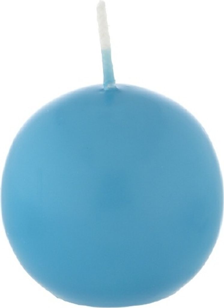 Kugelkerzen Ocean Blau, Ø 40 mm, 12 Stück, dt. Kerzen in RAL Kerzenqualität, Kein rußen und tropfen