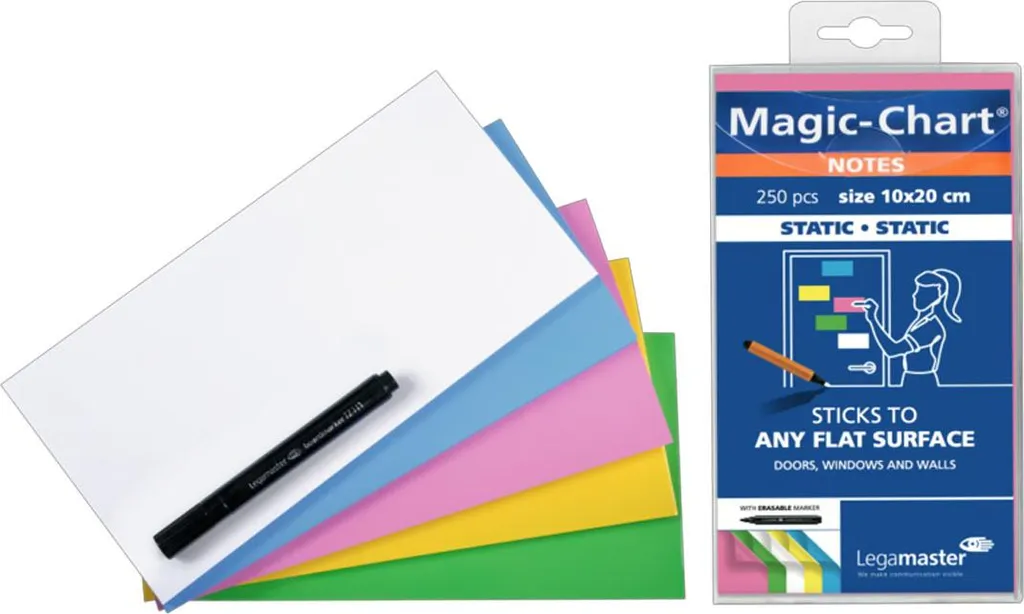 Magic-Chart Notes 159494 Format 10x20cm - 250 Notes Repositionnables Pro - 4