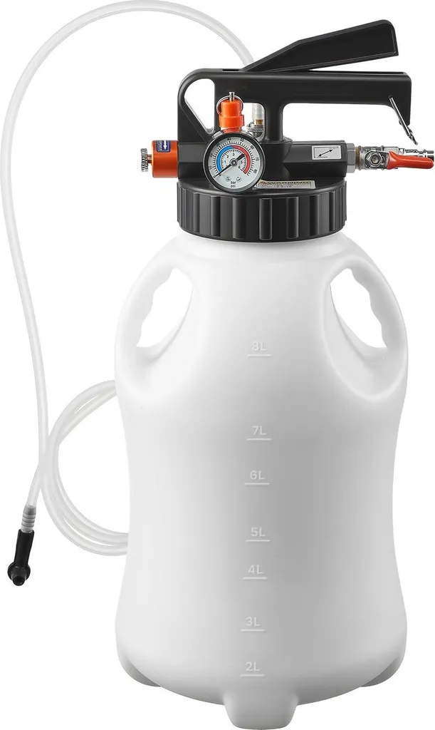 Distributore Olio Cambio ATF 8L - Pompa Pneumatica con 15 Adattatori