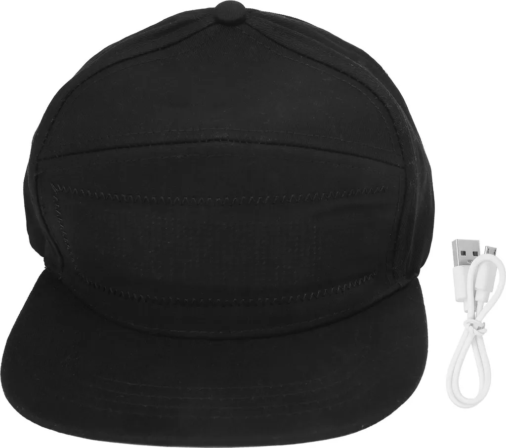 Casquette LED Coton et Plastique Lumineuse Éditable - Chapeau Cool Scène