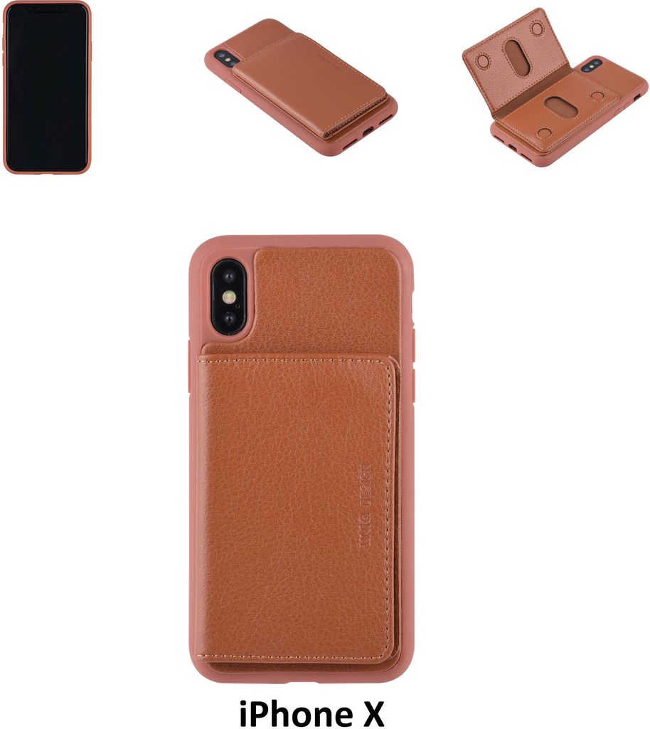 Back Cover for iPhone X - Brown