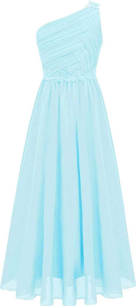Elegantes Ein-Schulter Prinzessin Kleid - Festliches Produktbild 