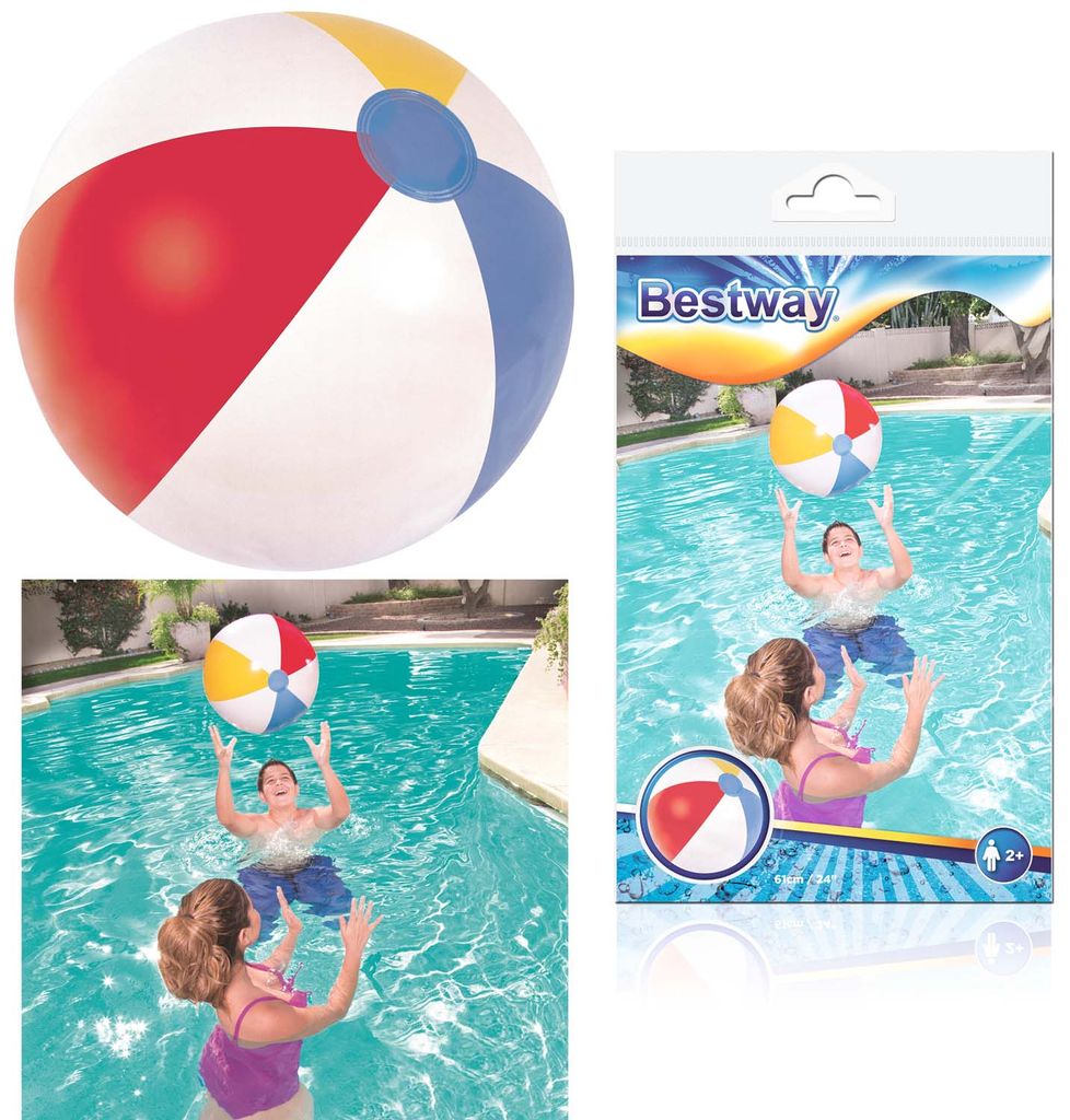 Intex XXL Jumbo Wasserball  Badespaß Kinder aufblasbare Beachball  Pool 107 cm 
