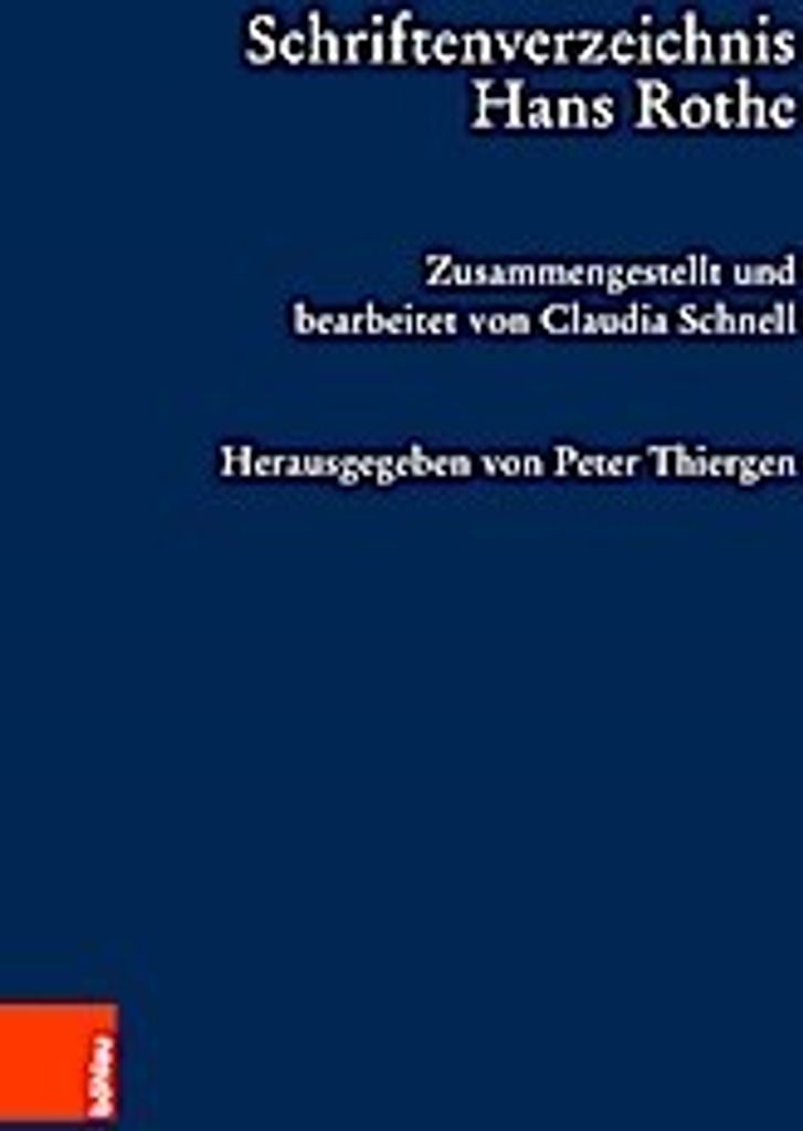Schriftenverzeichnis Hans Rothe
