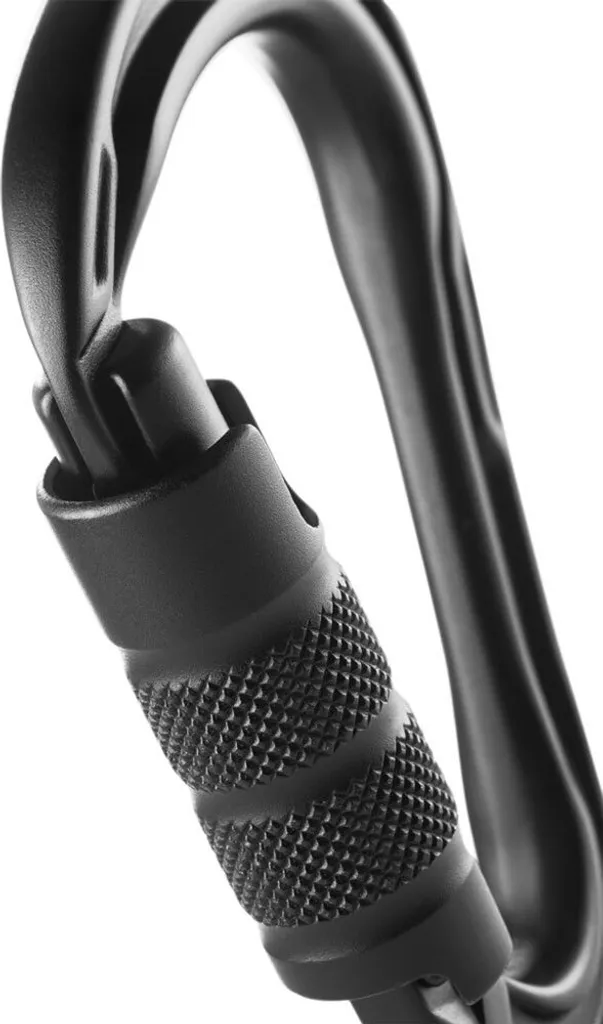 Edelrid HMS Strike Triple Mousqueton Noir Sécurité Escalade One Size