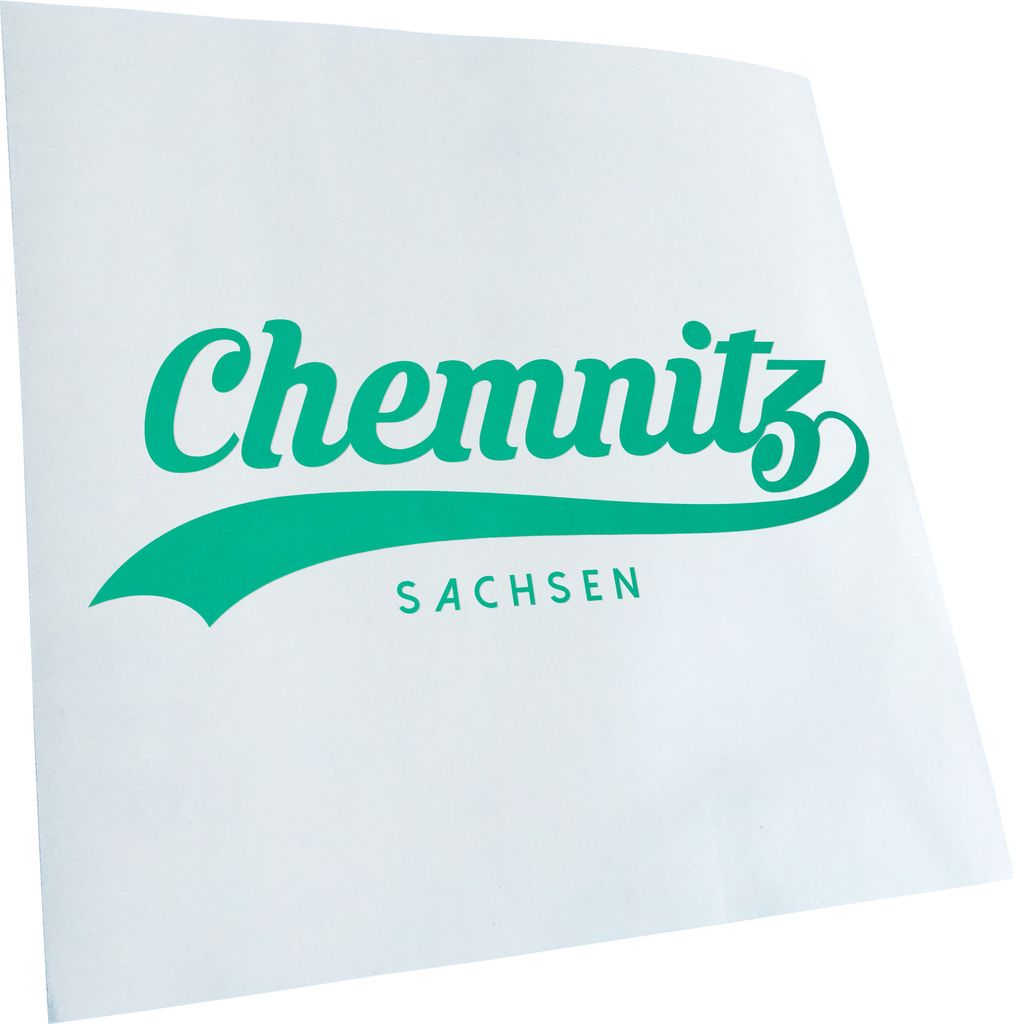 Kiwistar - Autoaufkleber - Chemnitz Sachsen - Türkis - 24x8cm - Aufkleber für Auto, Laptop, Fahrrad, LKW, Motorrad mehrfarbig JDM Decal Racing