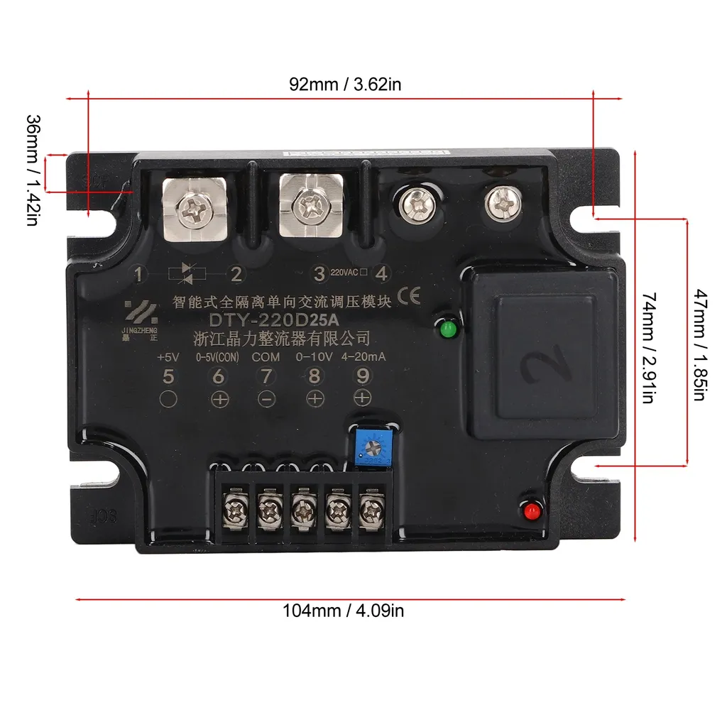 Module de régulation de résistance monophasé 220V avec isolation 4000V