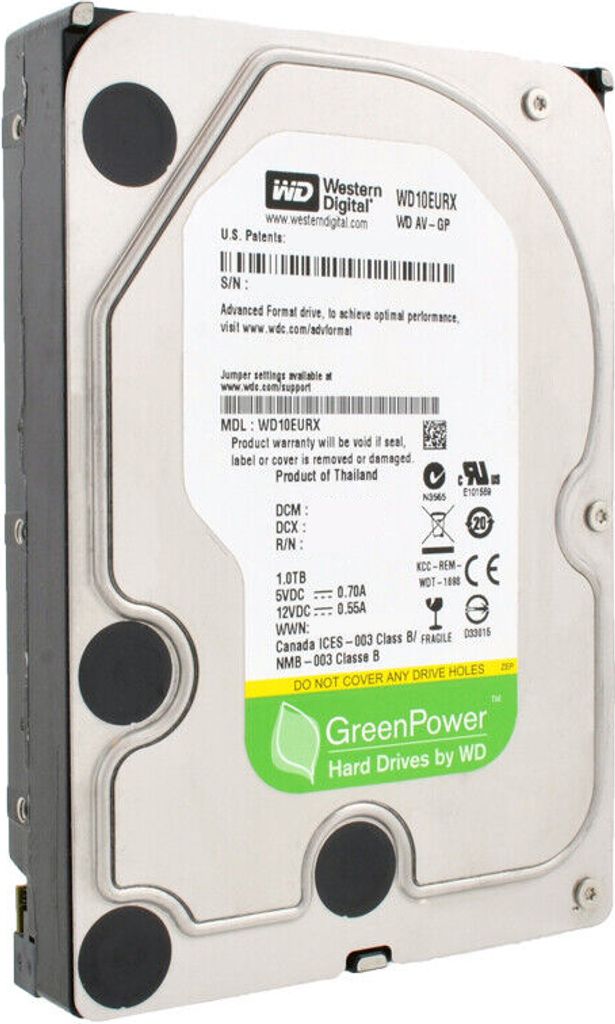 Western Digital WD10EURX AV-GP 1TB interne Festplatte 3.5' Produktbild 6