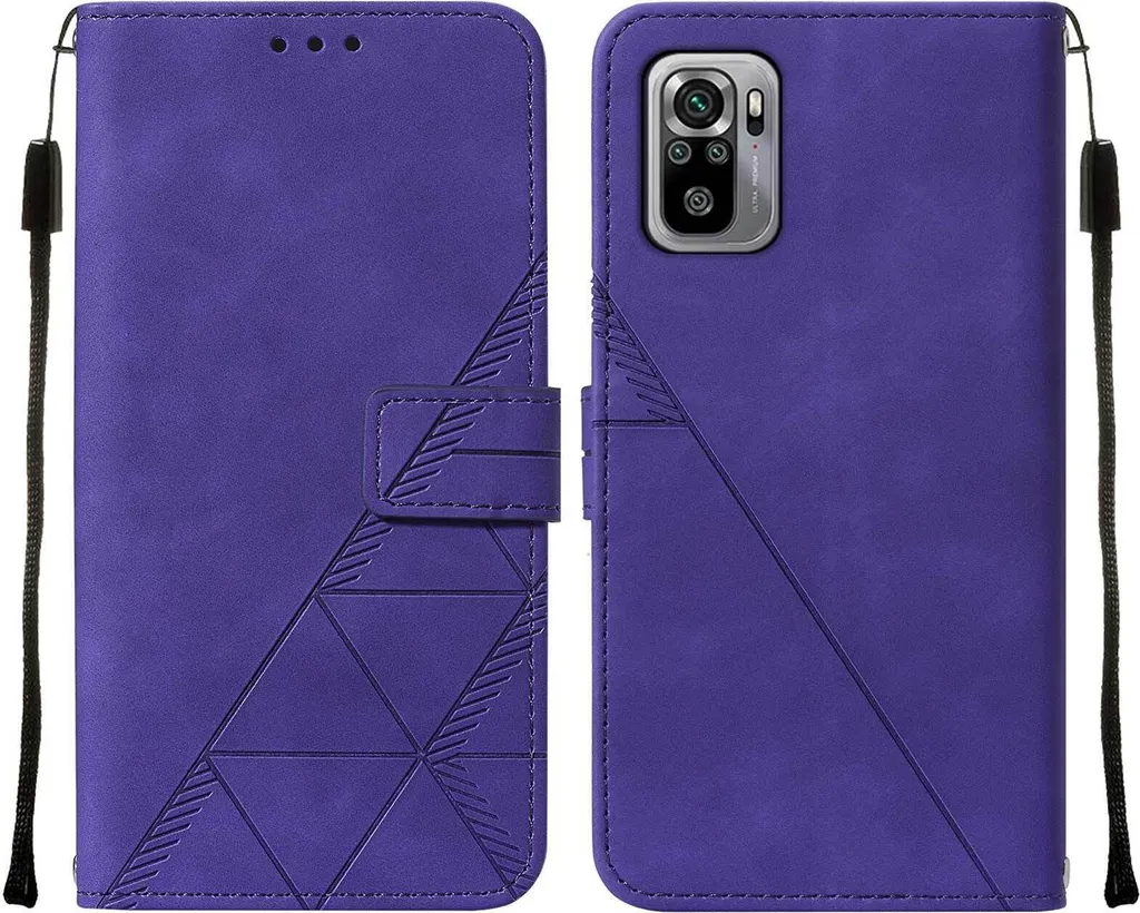 Custodia Antiurto Xiaomi Redmi Note 10 4G Viola - Portafoglio Sicuro