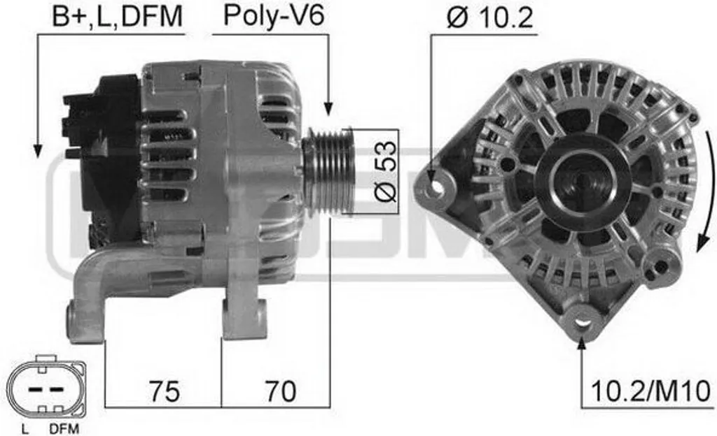 Alternateur contre les pannes de batterie BMW E46 E83 E53 OE 12317789980