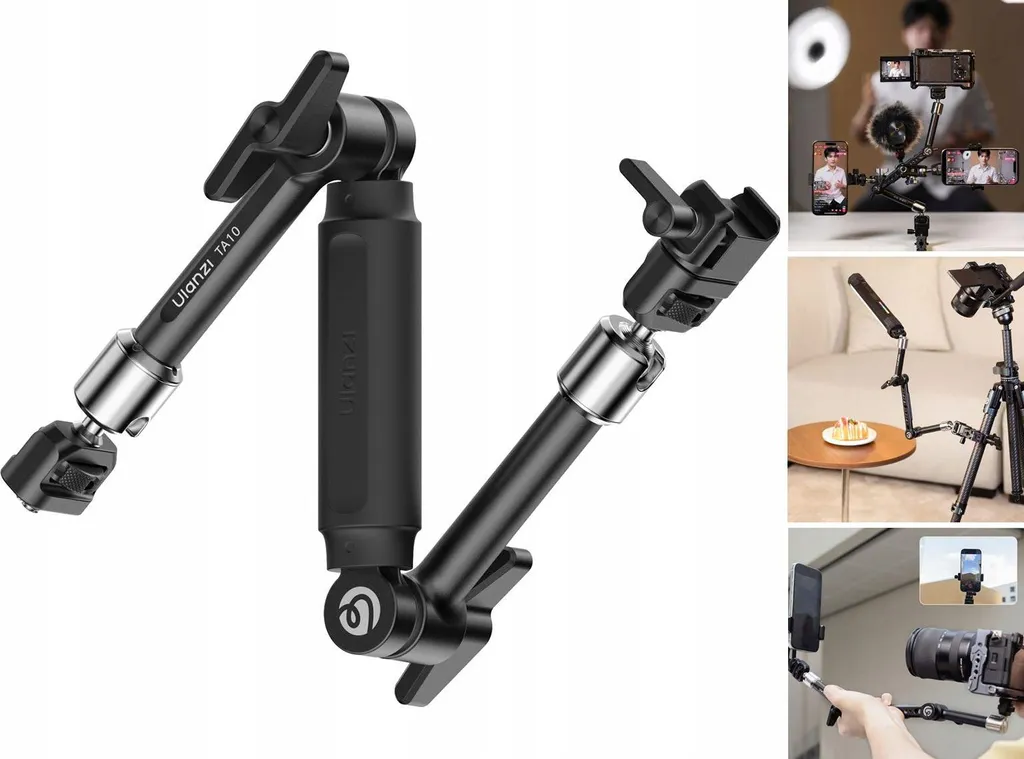 Bras de Montage Articulé Magic Arm 43 cm en Métal pour Caméra et Écran