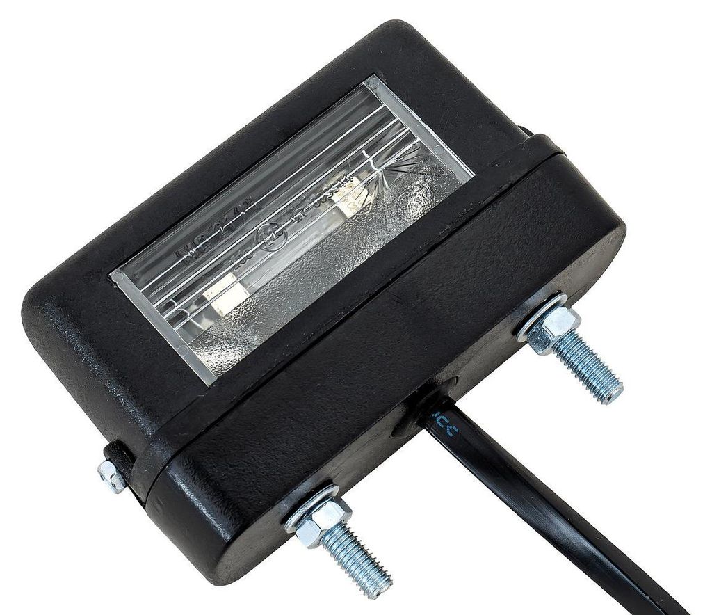 ASPÖCK Regpoint Small Kennzeichenleuchte 12 V 0,8 m Kabel Kunststoff 500 g witterungsbeständig Kennzeichenlicht für PKW-Anhänger