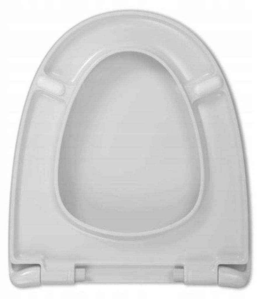WC Sitz - Toilettensitz - Villeroy & Boch Stratos - Weiß - 375mm X 420mm - Antibakteriell - Toilettendeckel