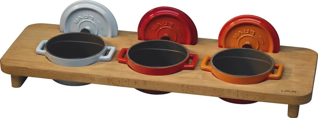 Étagère basse pour pots de fleurs - Solution bois stable 3 x 10 cm - 3