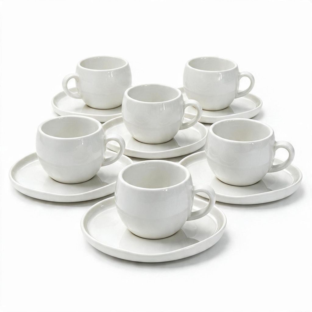 AURA Mokkatassen Set weiss 12-tlg. Produktbild 