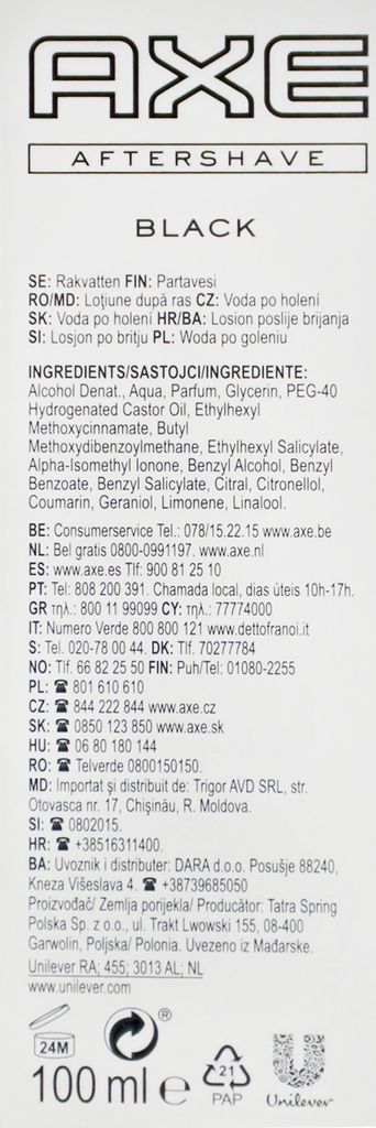 Čierna sekera po holení (100 ml) Obrázok produktu 