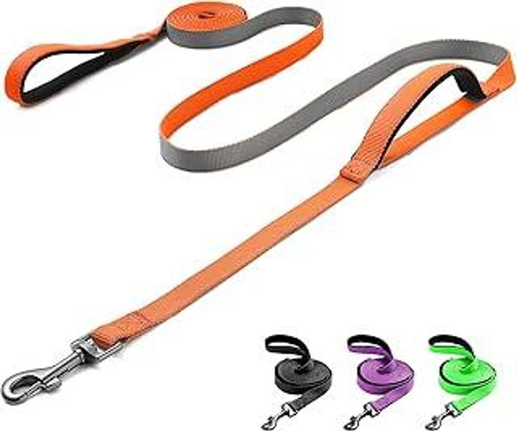 Demigreat Schleppleine für Hunde, 1.5m / 3m / 5m Robuste Lange Hundeleine Trainingsleine mit Gepolsterter Griff und handschlaufe, Ausbildungsleine...