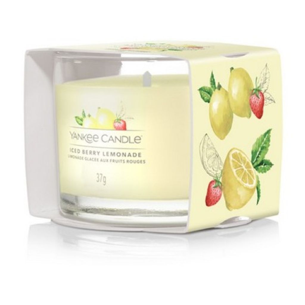 Yankee Candle Iced Berry Lemonade, Rund, Gelb, Grapefruit, Produktbild 