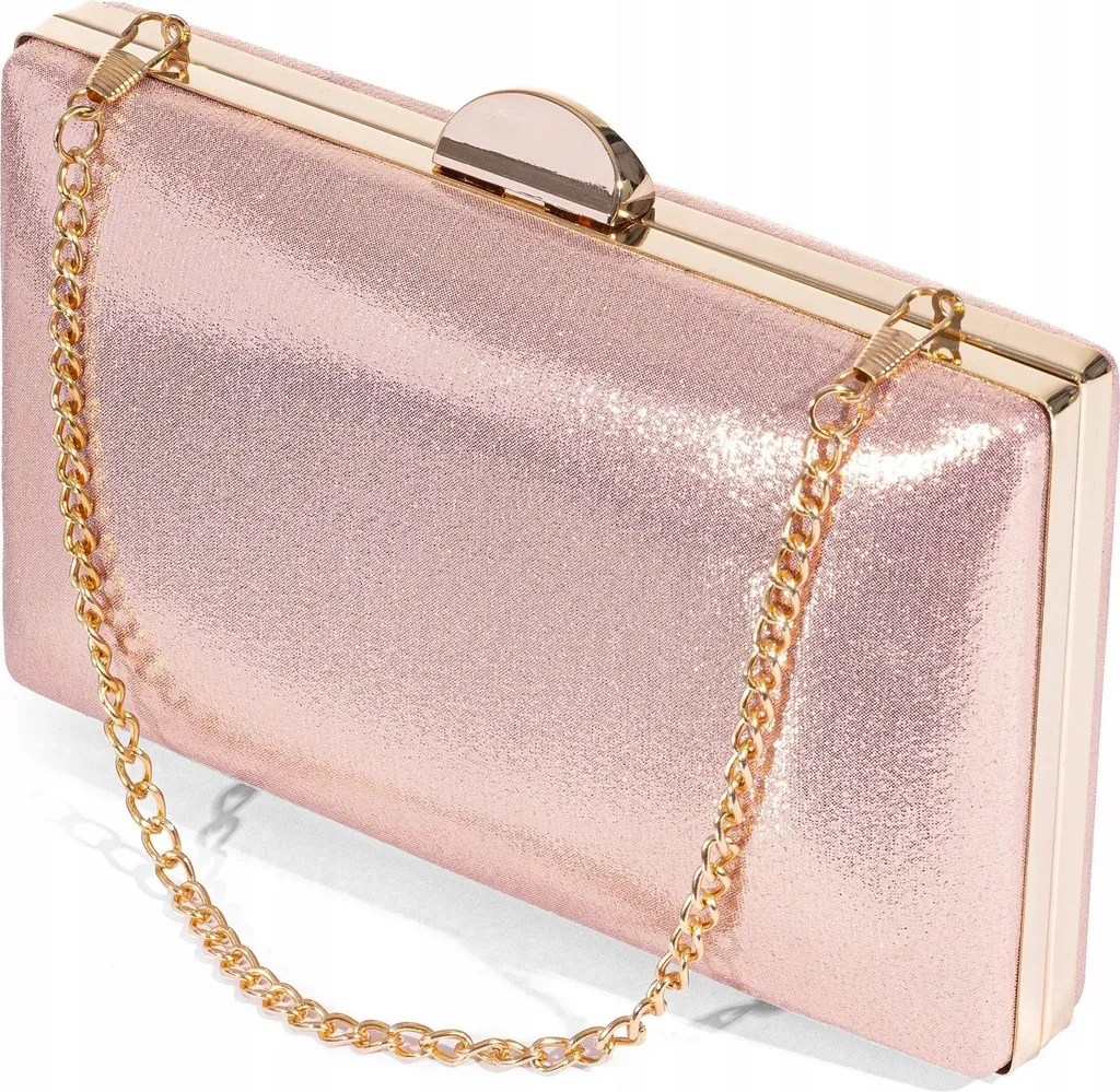 Sac à Main Embrayage avec Chaîne Finition Luxe - Modèle Boîte Rigide - 4