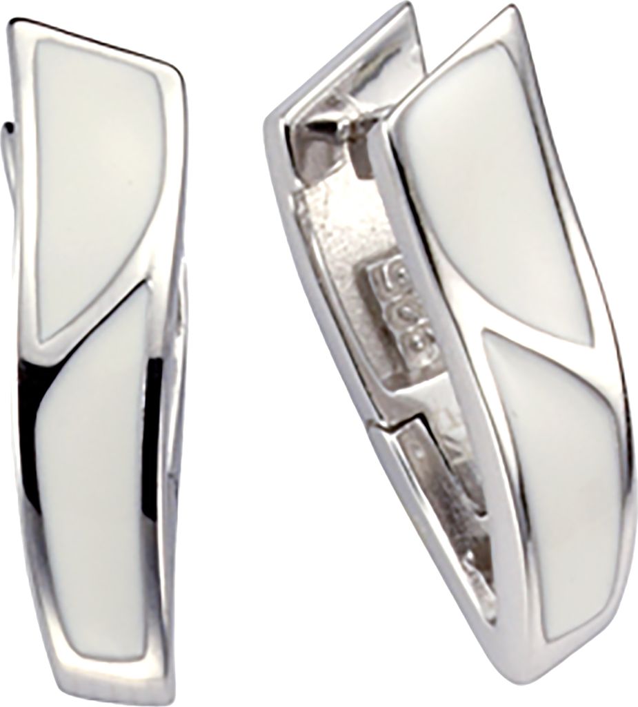 Klappcreolen 925/- Sterling Silber rhodiniert 1,9 cm