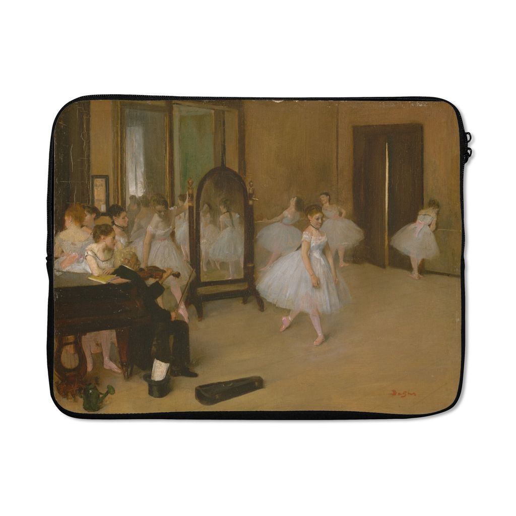 MuchoWow Laptop Hülle 17 Zoll Laptoptasche Die tanzende Klasse - Gemälde von Edgar Degas - Zipper - Schutzabdeckung