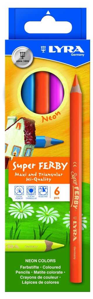 LYRA L3721063 Kleurpotloden Super Ferby - 6-delig, Productafbeelding 