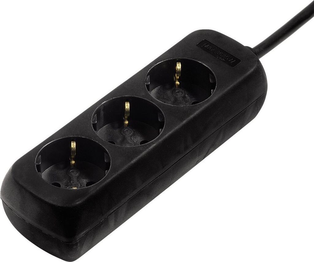 Hama 00108841, 230 V, 3500 W, 3 m, Schwarz, Kunststoff
