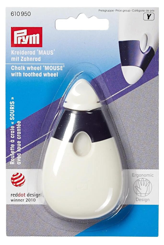 Kreiderad Prym Ergonomics pflaumenblau/weiß, Modell One, Produktbild 