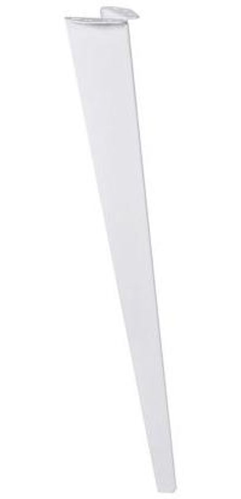 Tischbein modern Weiß Stahl 720 mm - Pro Stück Produktbild 