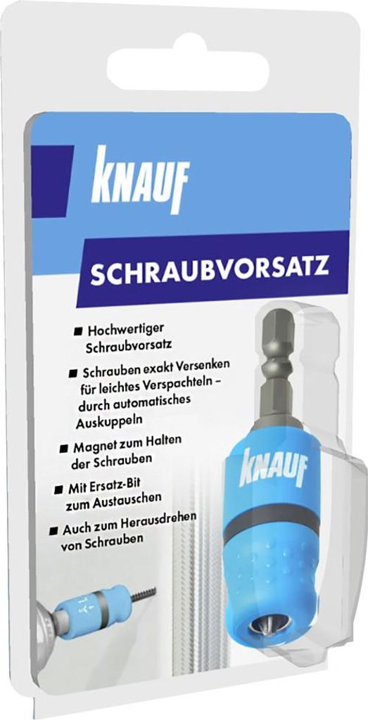 Knauf Schraubvorsatz exakte Versenktiefe geeignet für Produktbild 