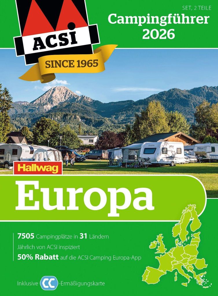 ACSI Campingführer Europa 2026 Produktbild 