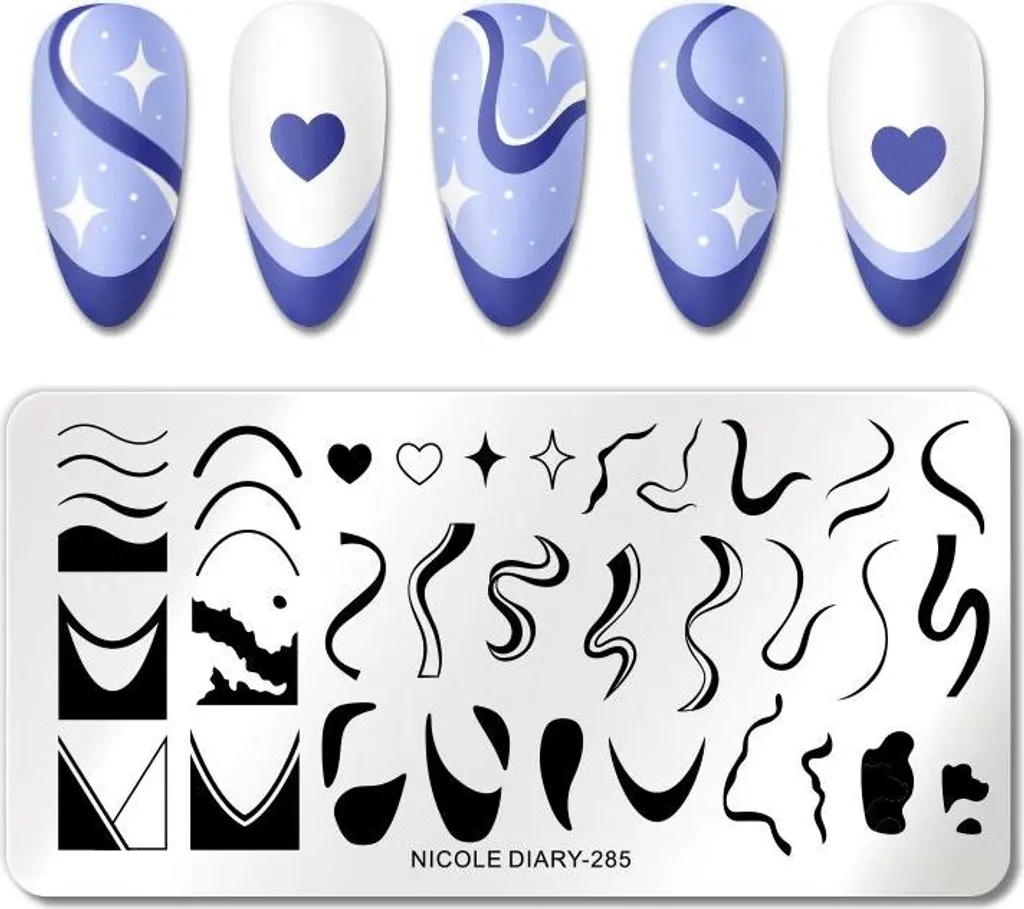 Piastra Acciaio Inox per Stamping Unghie - Standard Salone Manicure