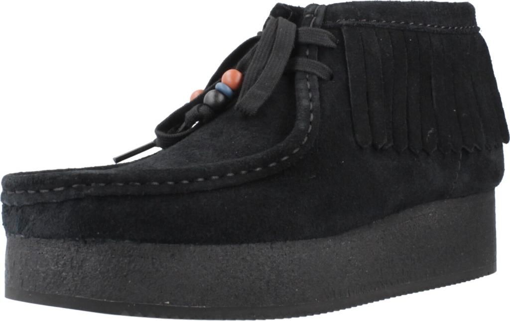 CLARKS ORIGINALS WBWEDGE FRINGE Schwarz