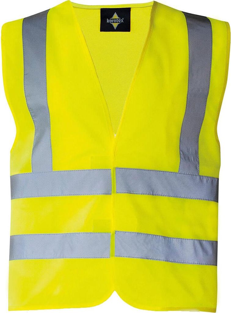 Gilet di sicurezza Korntex Hi-Vis con 4 strisce riflettenti Immagine del prodotto 