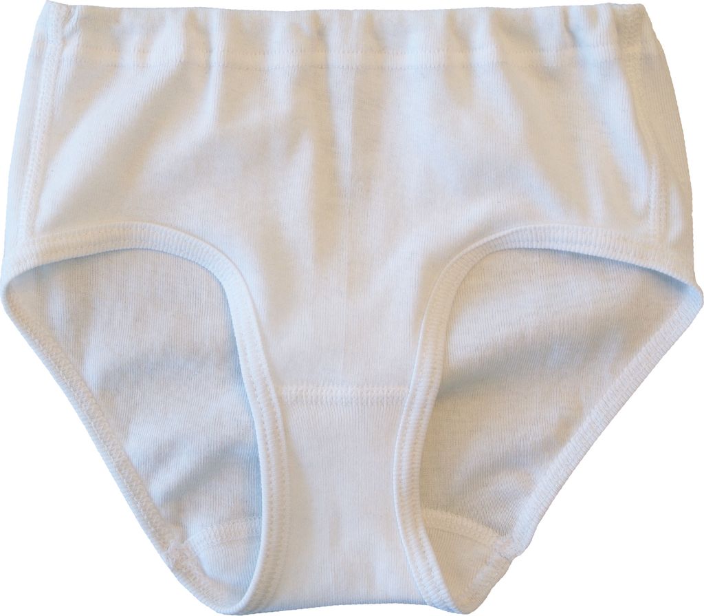 HERMKO 2200 Mädchen Unterhose aus Baumwolle, Farbe:weiß, Größe:128