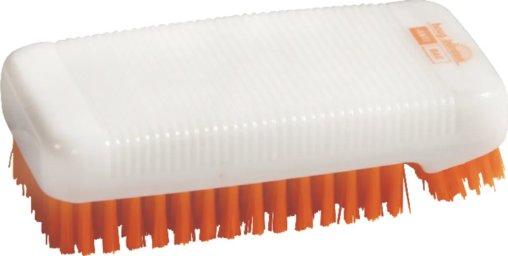 Brosse à ongles antibactérienne orange Haug pour un nettoyage des mains